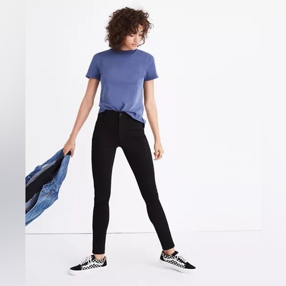 Madewell High Rise Black Jeans - Picture 1 of 6